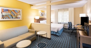 Suite, 1 King Bed with Sofa bed | View from room
