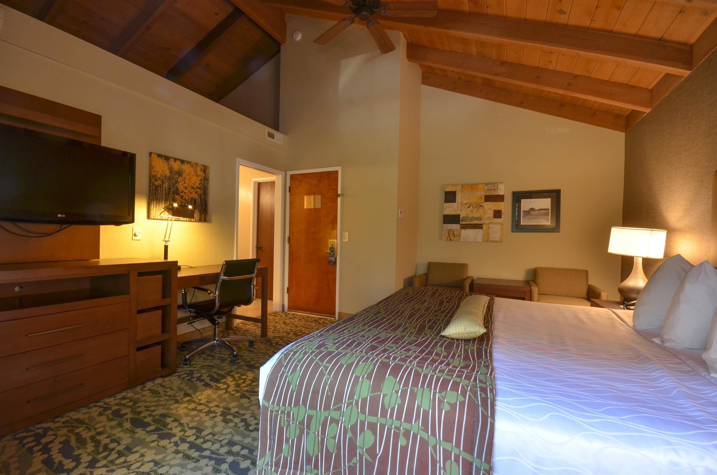 standard room, 1 king bed, non smoking, balcony | in-room safe, desk, blackout curtains, iron/ironing board