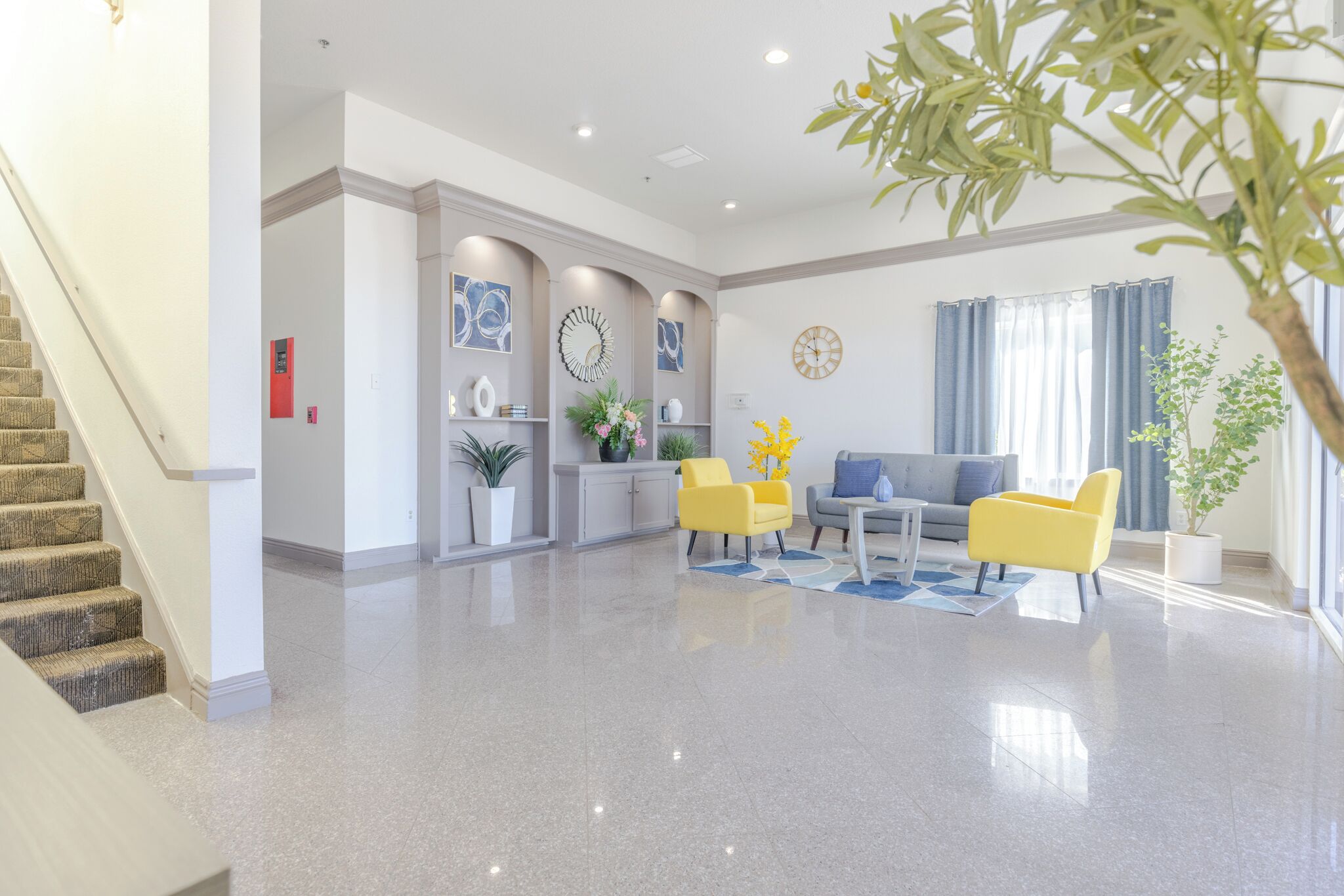 Sala de estar en el lobby