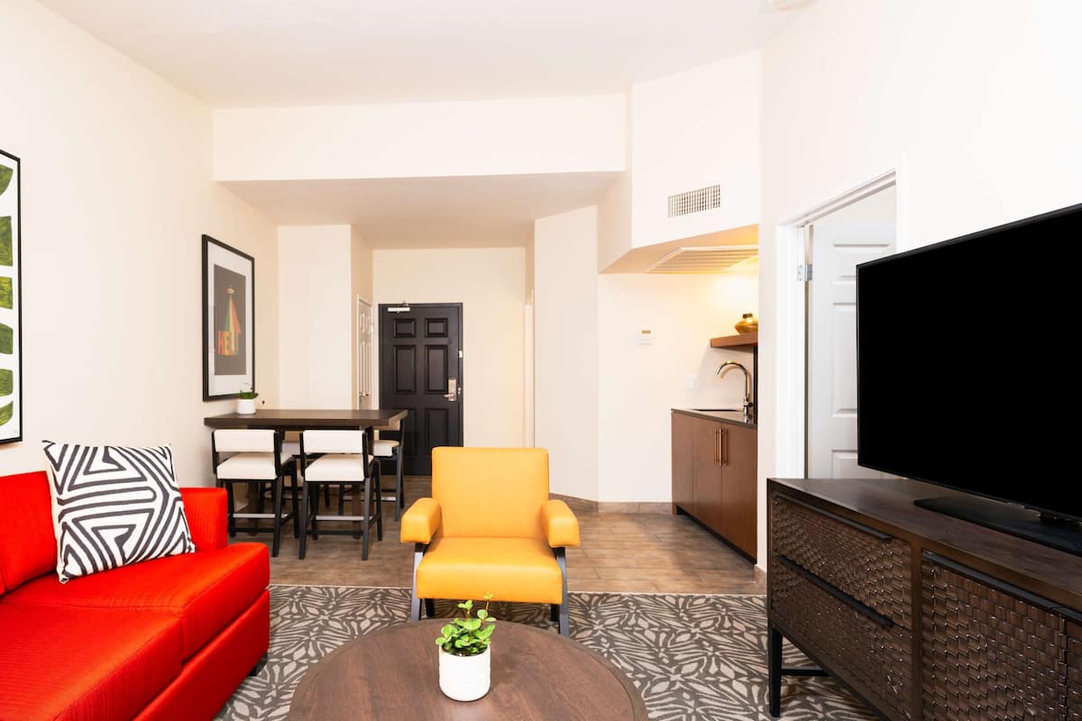 55-inch TV with cable channels