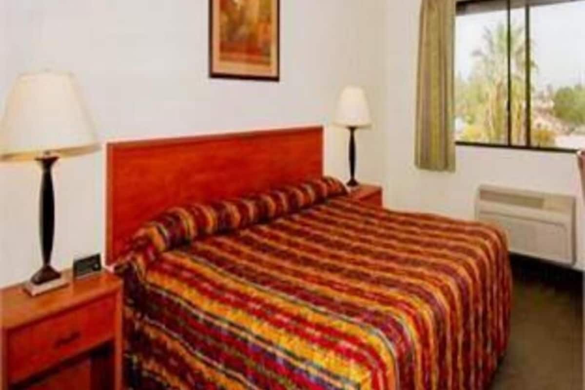 Blackout drapes, iron/ironing board, rollaway beds, free internet