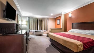 Blackout curtains, iron/ironing board, rollaway beds, free WiFi