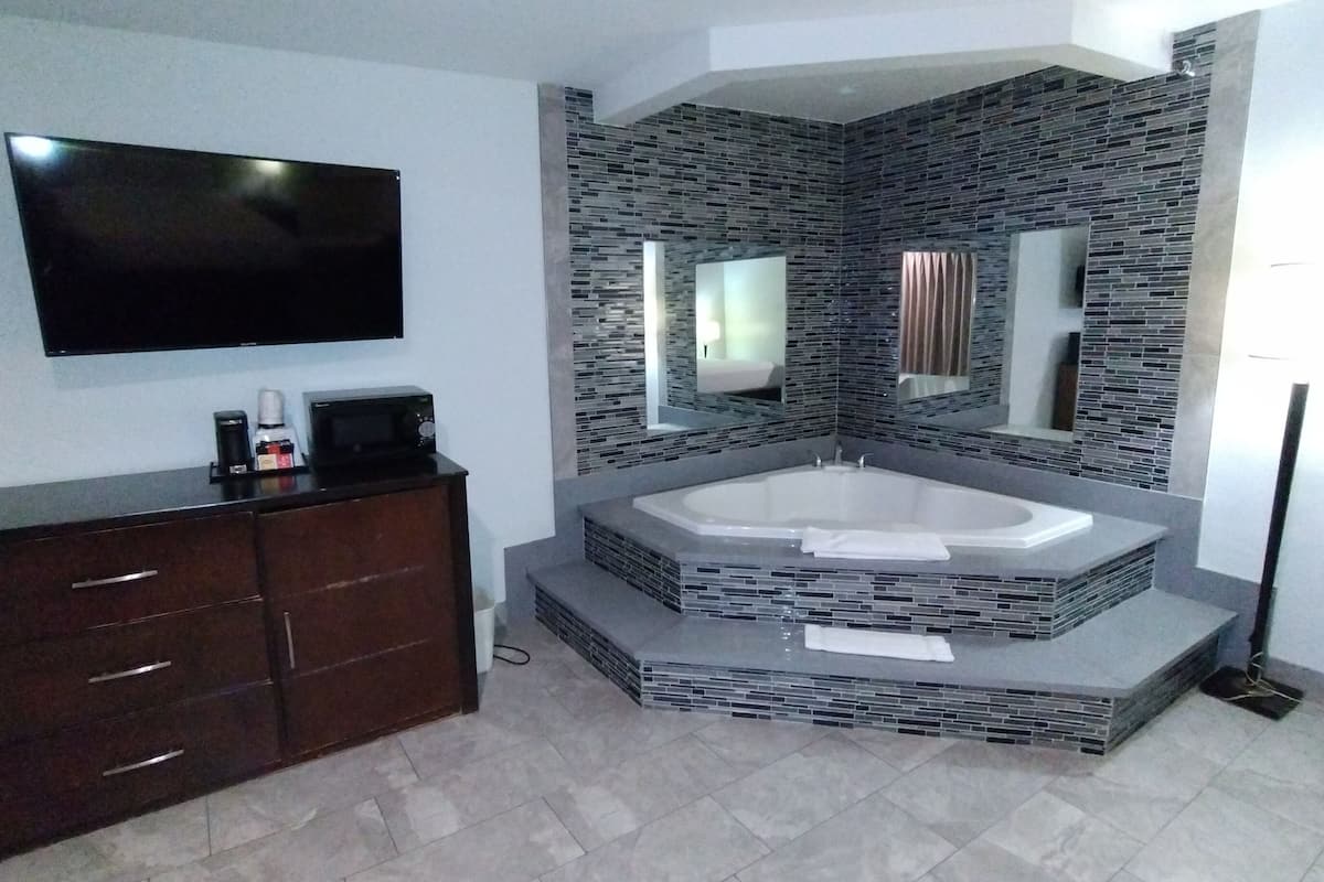 deluxe studio suite, 1 king bed, non smoking | television