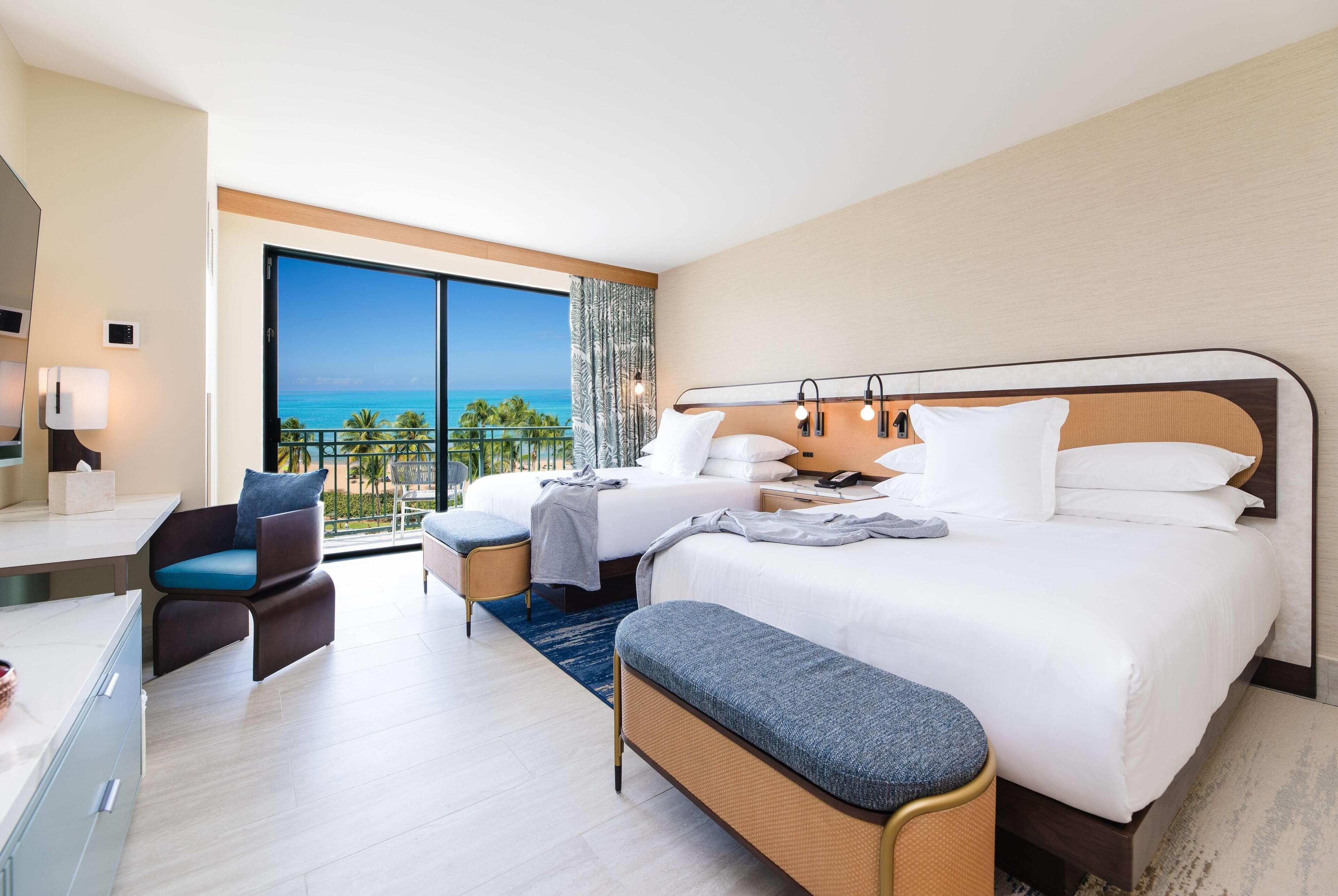 Room, 2 Queen Beds (Pool) | Premium bedding, down comforters, pillowtop beds, in-room safe