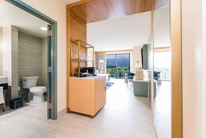 Premium bedding, down duvets, pillow-top beds, in-room safe