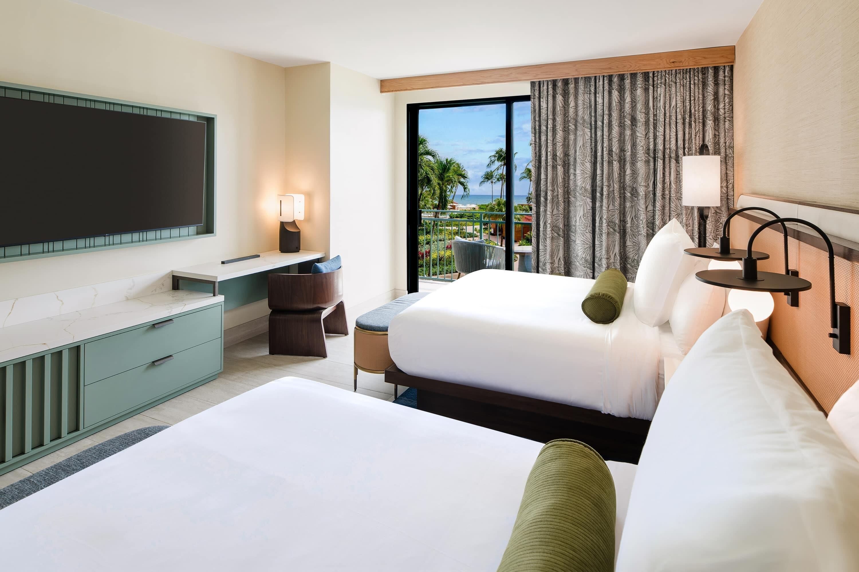 Premium bedding, down duvets, pillow-top beds, in-room safe