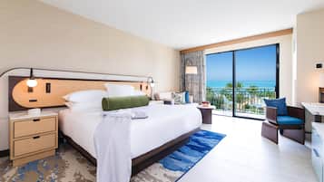 Room (King Ocean) | Premium bedding, down comforters, pillowtop beds, in-room safe