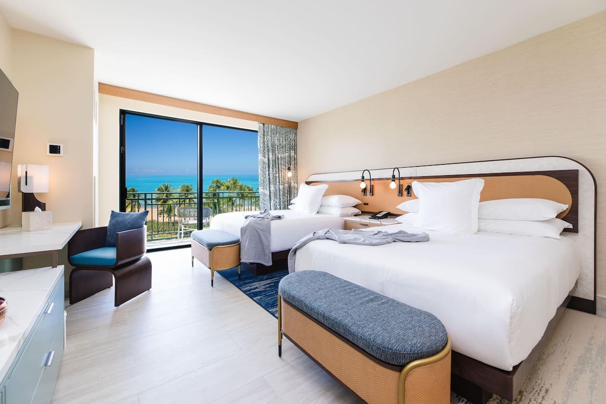 Room, 2 Queen Beds (Pool, Renovated) | Premium bedding, down comforters, pillowtop beds, in-room safe