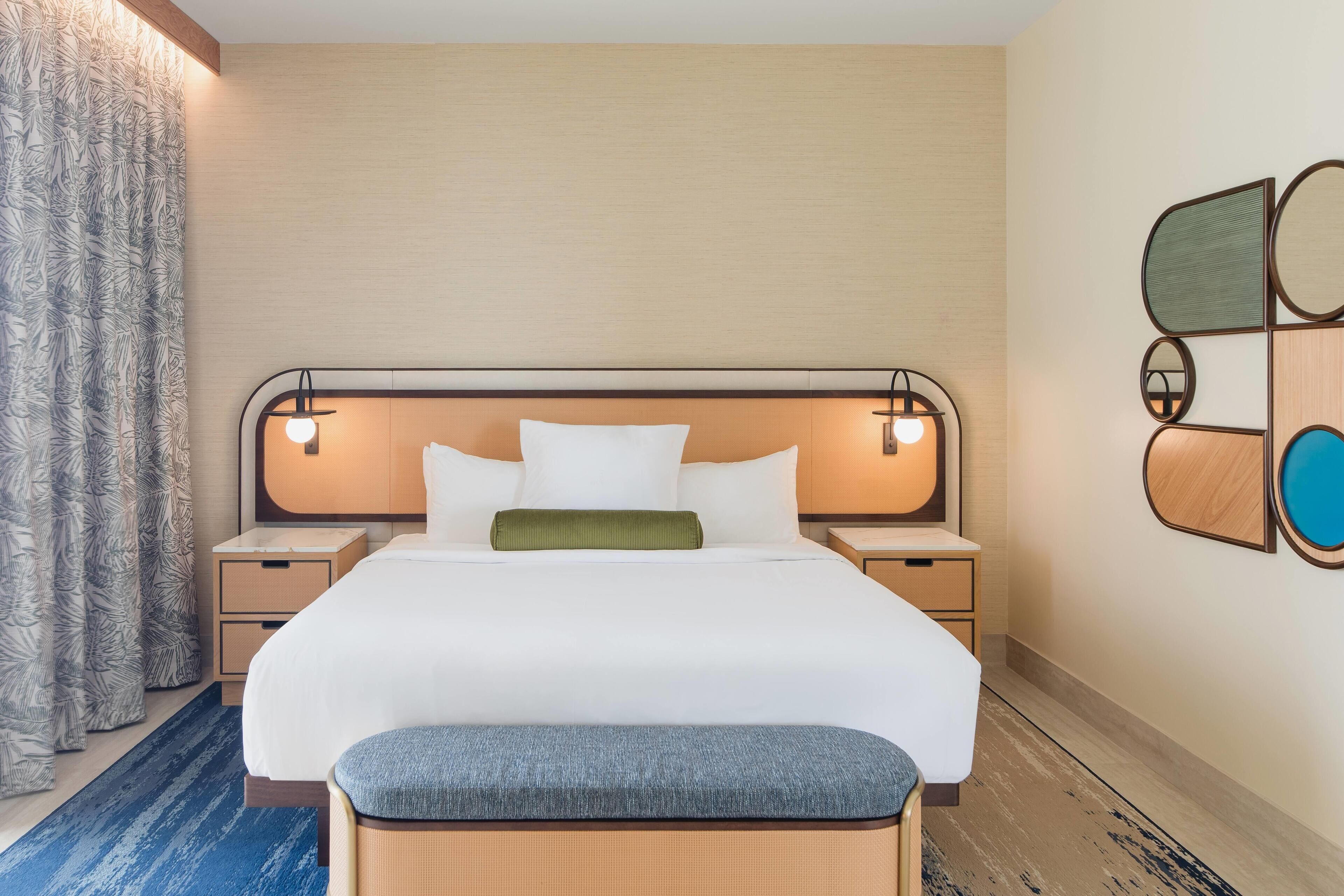 Premium bedding, down duvets, pillow-top beds, in-room safe