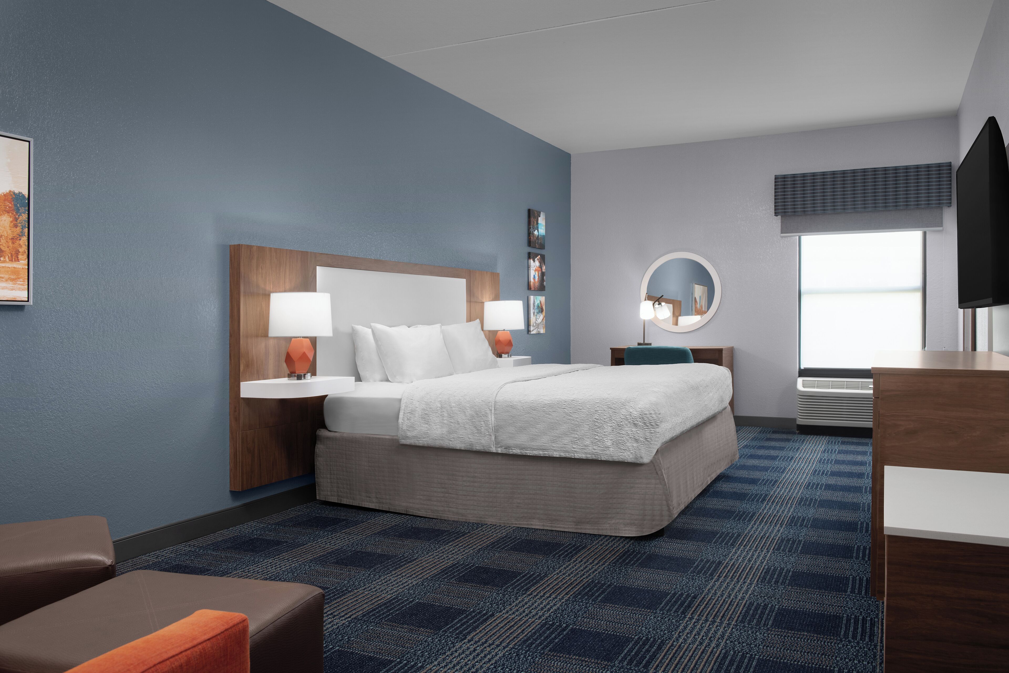 Caja fuerte, escritorio, camas supletorias gratuitas y Internet