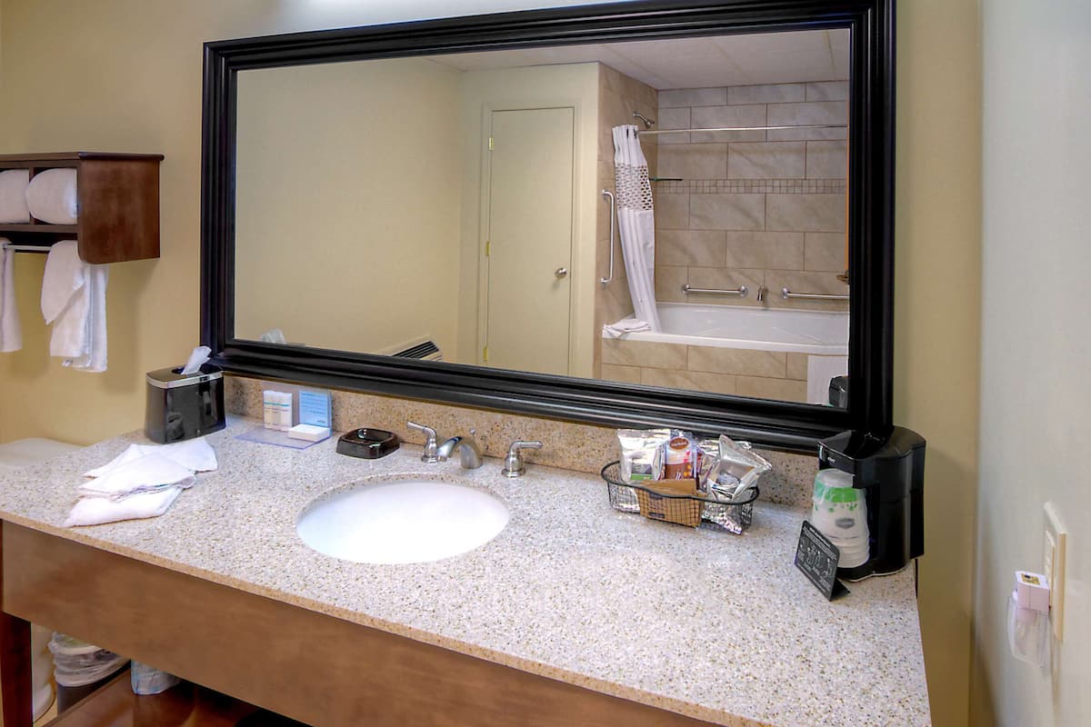 room, 1 king bed, non smoking | bathroom | shower, free toiletries, hair dryer, towels