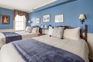 Classic-værelse - 2 queensize-senge | Egyptiske bomuldslagner, premium-sengetøj, pengeskab på værelset