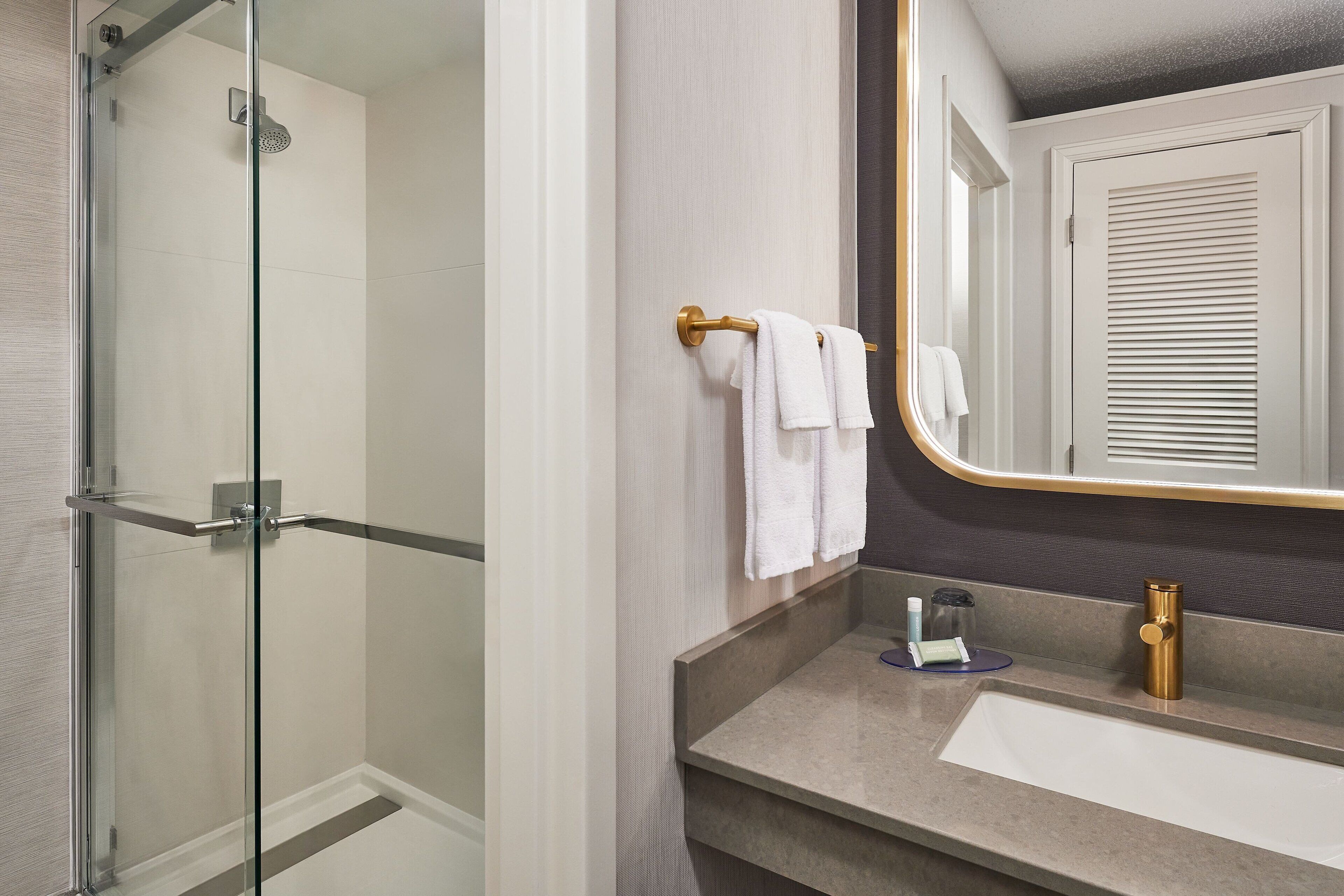 free toiletries, hair dryer, towels, soap