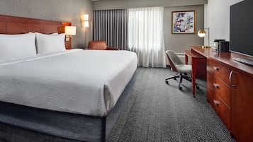 Egyptian cotton sheets, premium bedding, desk, laptop workspace