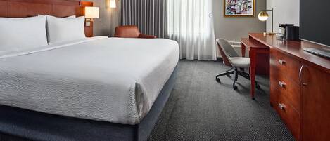 Egyptian cotton sheets, premium bedding, desk, laptop workspace