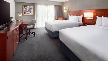 Egyptian cotton sheets, premium bedding, desk, laptop workspace