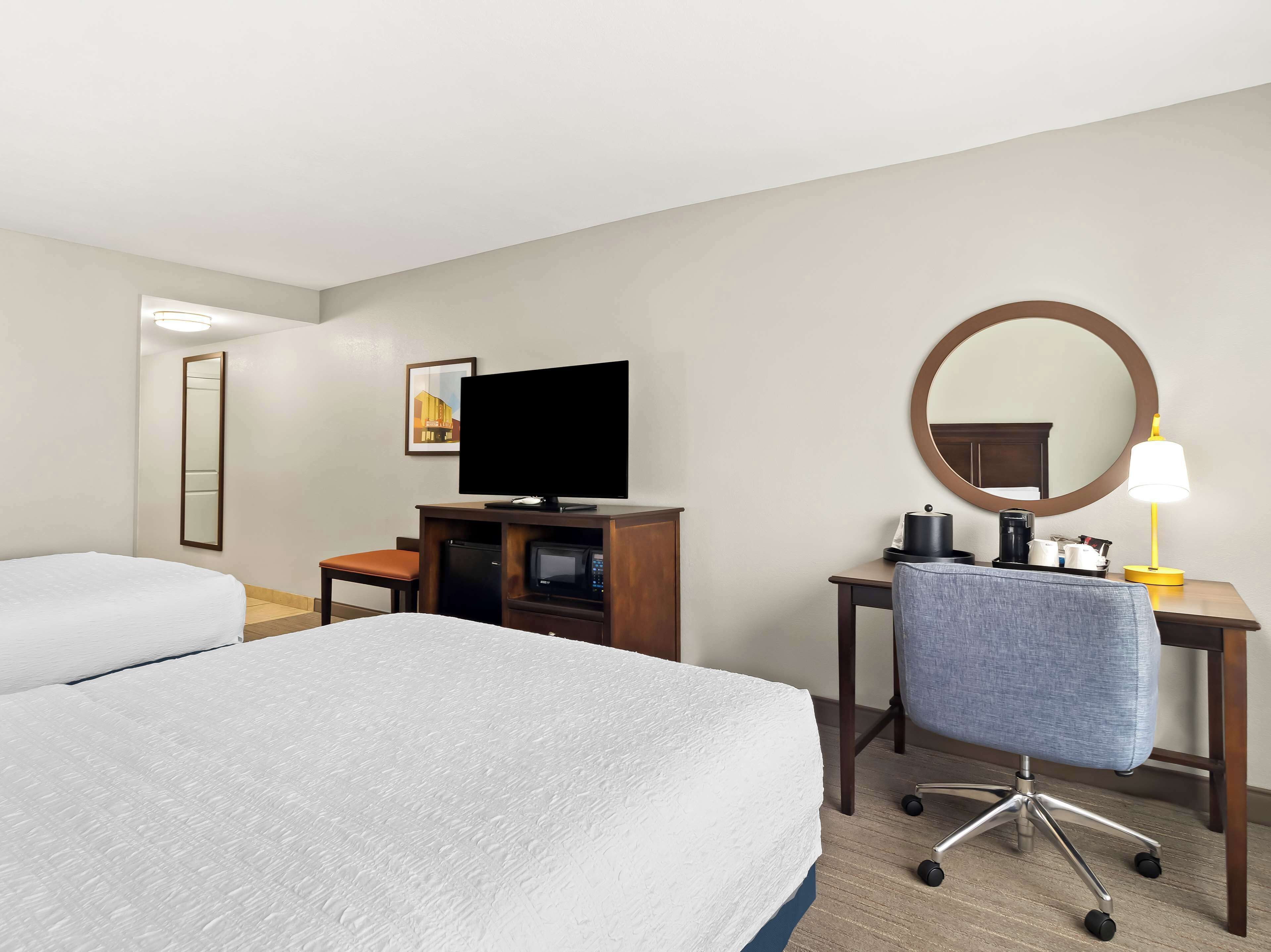 room, 2 queen beds, accessible, non smoking | in-room safe, desk, iron/ironing board, cots/infant beds