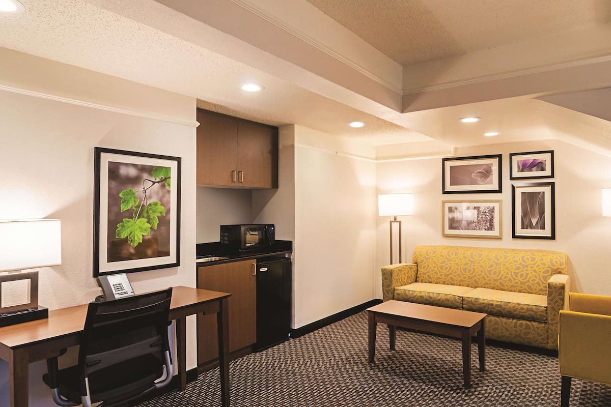 suite, 1 bedroom, non smoking | premium bedding, desk, blackout curtains, iron/ironing board