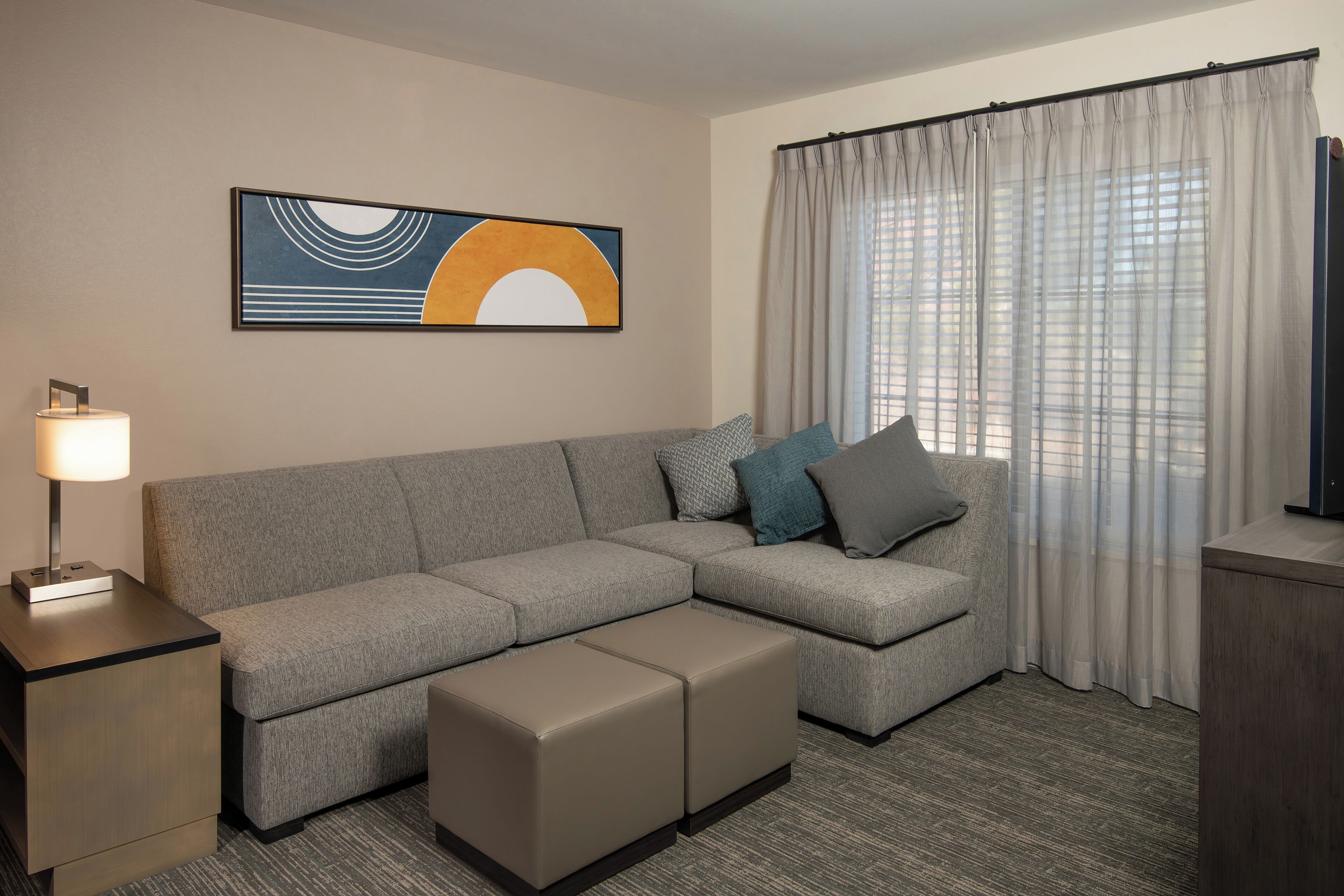 32-inch flat-screen tv with cable channels, tv, dvd player