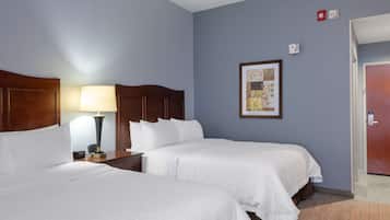 Room, 2 Queen Beds, Accessible, Non Smoking | Premium bedding, in-room safe, desk, blackout drapes