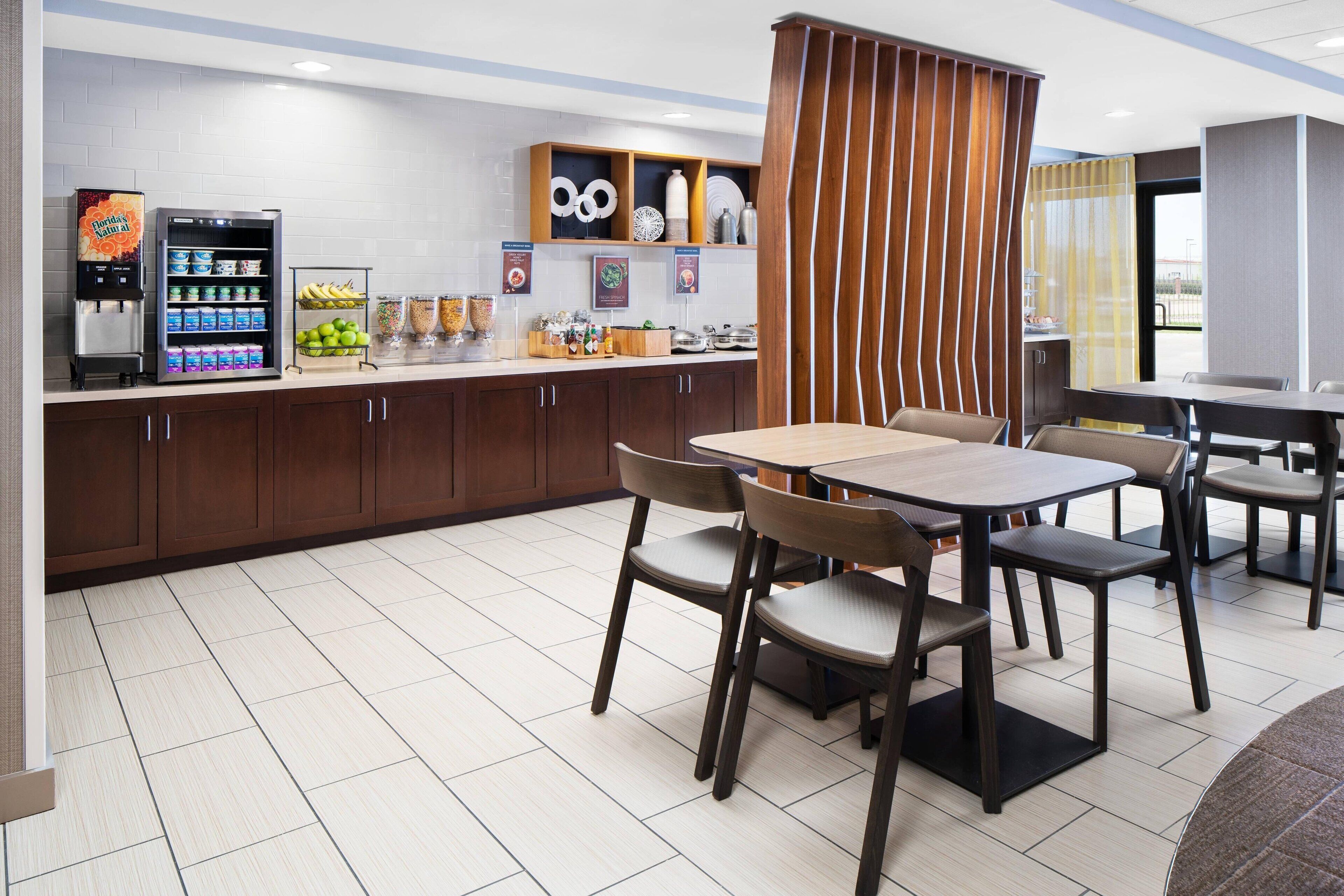 free daily buffet breakfast