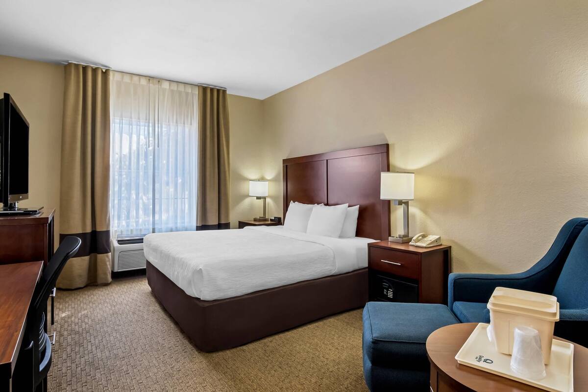 Suite, 1 King Bed with Sofa bed, Accessible, Non Smoking | Premium bedding, pillowtop beds, in-room safe, desk