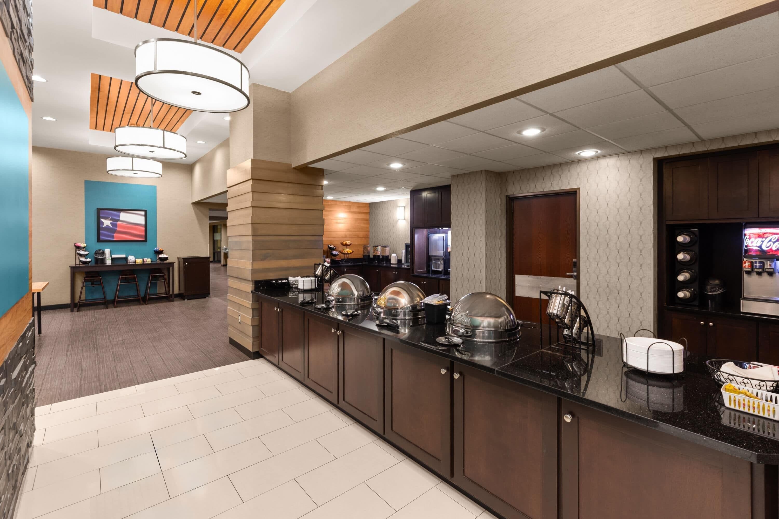 Free daily self-serve breakfast
