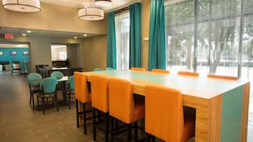 Free daily self-serve breakfast