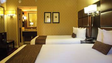 Room, 2 Double Beds, Accessible, Non Smoking | Egyptian cotton sheets, premium bedding, pillowtop beds, in-room safe