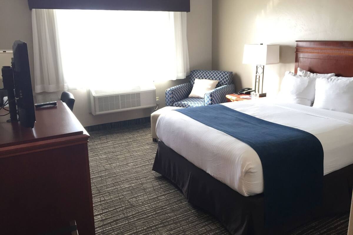 Pillow-top beds, in-room safe, desk, iron/ironing board