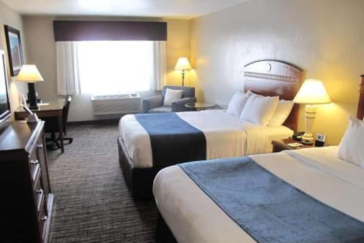 Pillow-top beds, in-room safe, desk, iron/ironing board