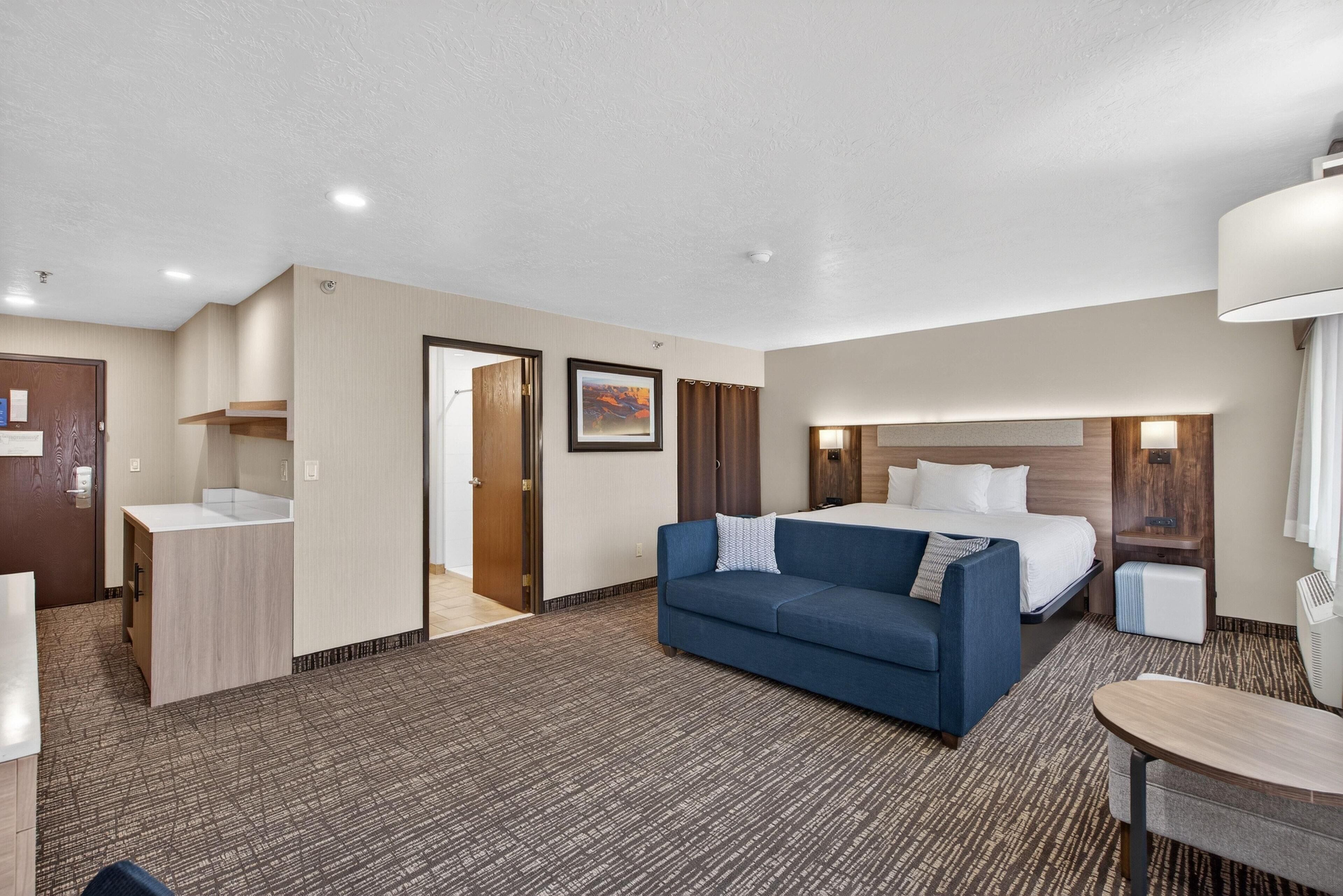 Executive Room, 1 King Bed, Non Smoking, Refrigerator | Pillow-top beds, in-room safe, desk, iron/ironing board