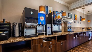 Free daily buffet breakfast