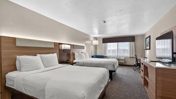 Pillowtop beds, in-room safe, desk, iron/ironing board