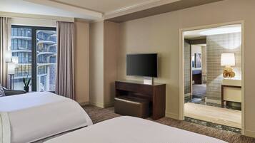 Premium bedding, down duvets, pillow-top beds, in-room safe