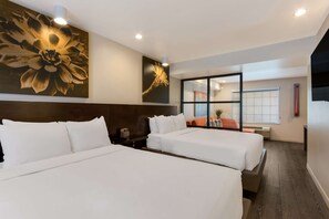 Suite, 2 grands lits, non-fumeur, réfrigérateur et four à micro-ondes | Literie de qualité, couette en duvet, lit avec matelas à plateau-coussin