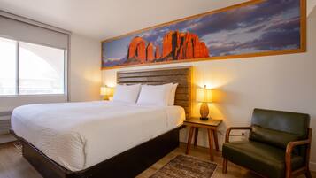 Room, 1 King Bed, Accessible | Premium bedding, desk, iron/ironing board, WiFi (free)