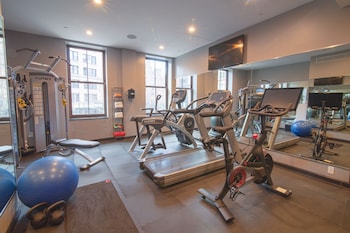 Fitness center at The Frederick Hotel