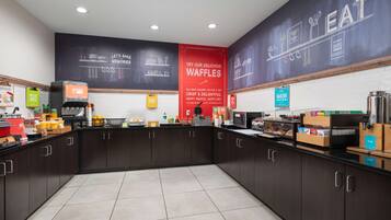 Free daily self-service breakfast