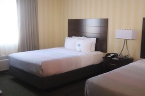 Standard Room, 2 Queen Beds, Non Smoking | Premium bedding, desk, laptop workspace, blackout drapes
