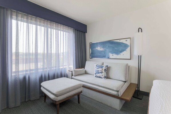 Room, 1 King Bed with Sofa bed | Desk, blackout curtains, iron/ironing board, free cots/infant beds