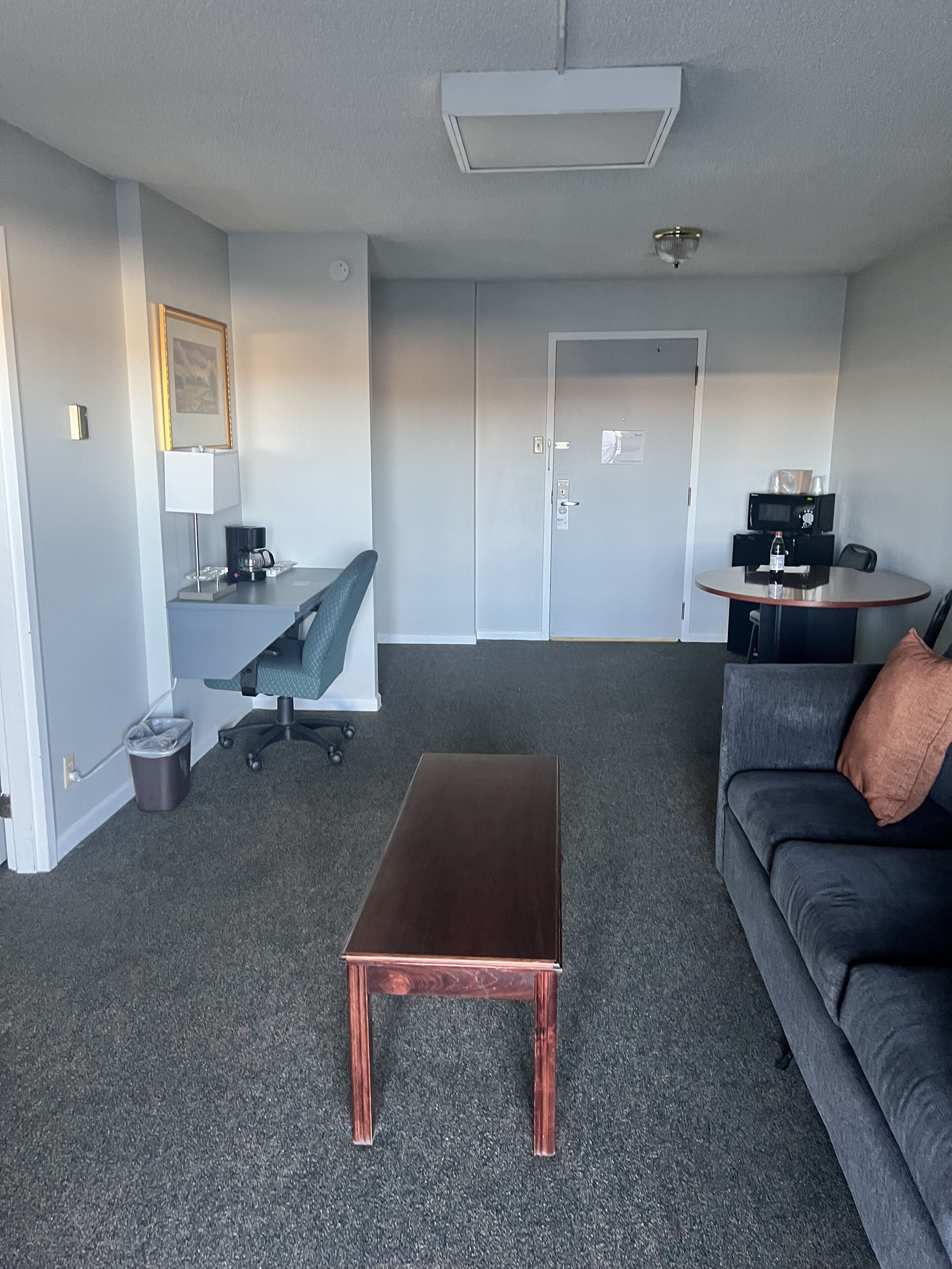 deluxe suite, 1 king bed | living area | 32-inch flat-screen tv with cable channels, tv