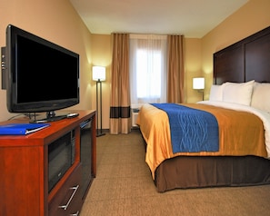 Standard Room, 1 King Bed, Non Smoking | Premium bedding, pillowtop beds, desk, laptop workspace
