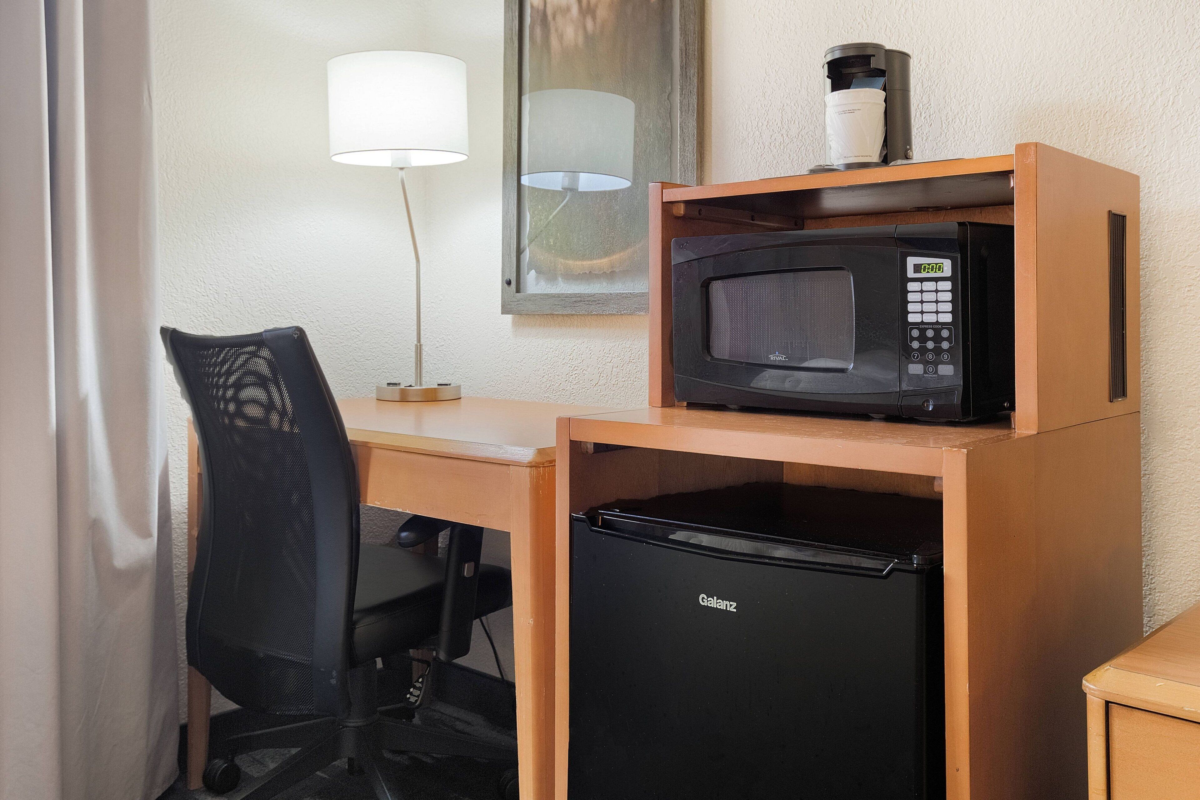 1 bedroom, desk, blackout curtains, iron/ironing board