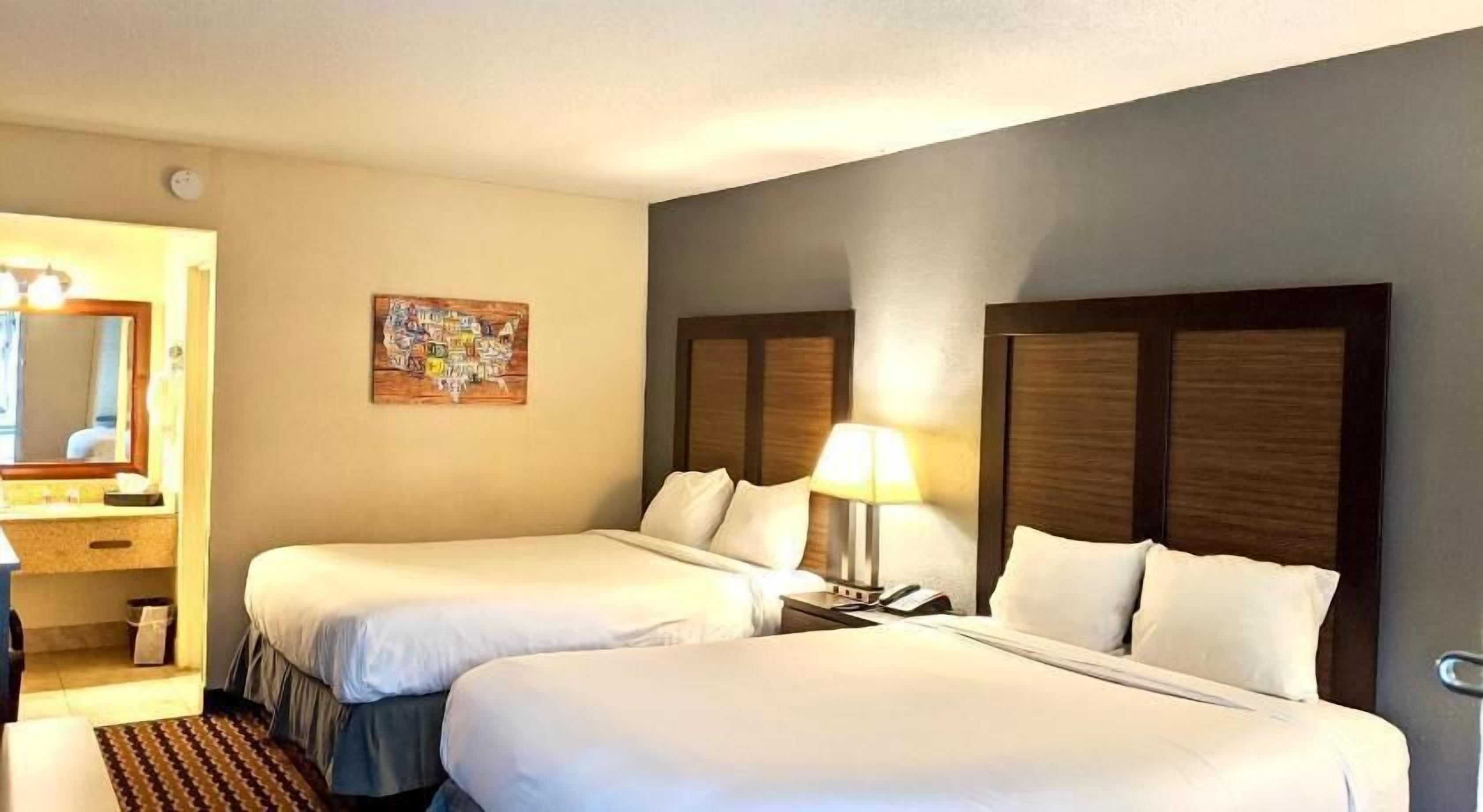 Desk, iron/ironing board, free WiFi, alarm clocks