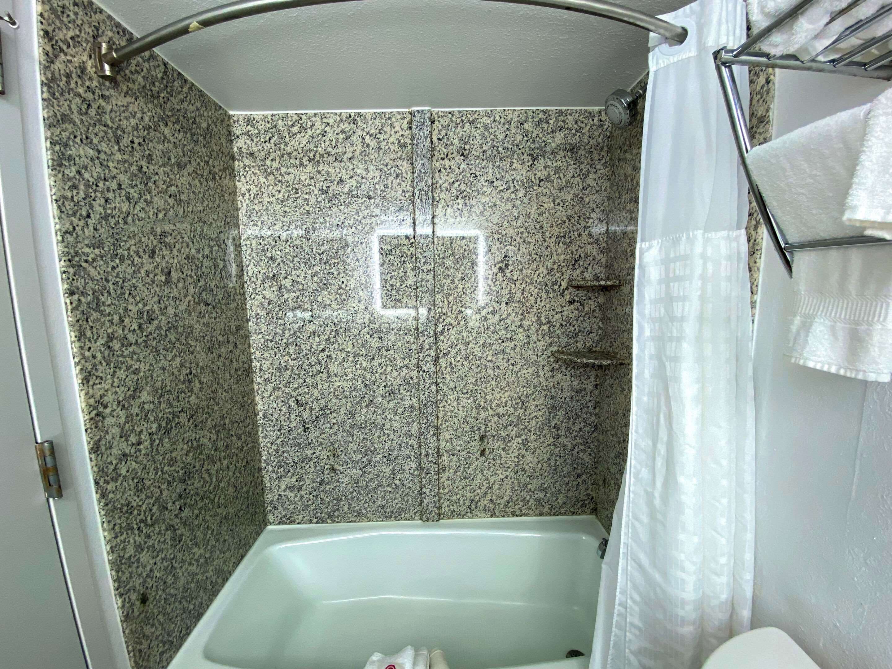 standard room, 2 queen beds, non smoking | premium bedding, desk, blackout curtains, iron/ironing board