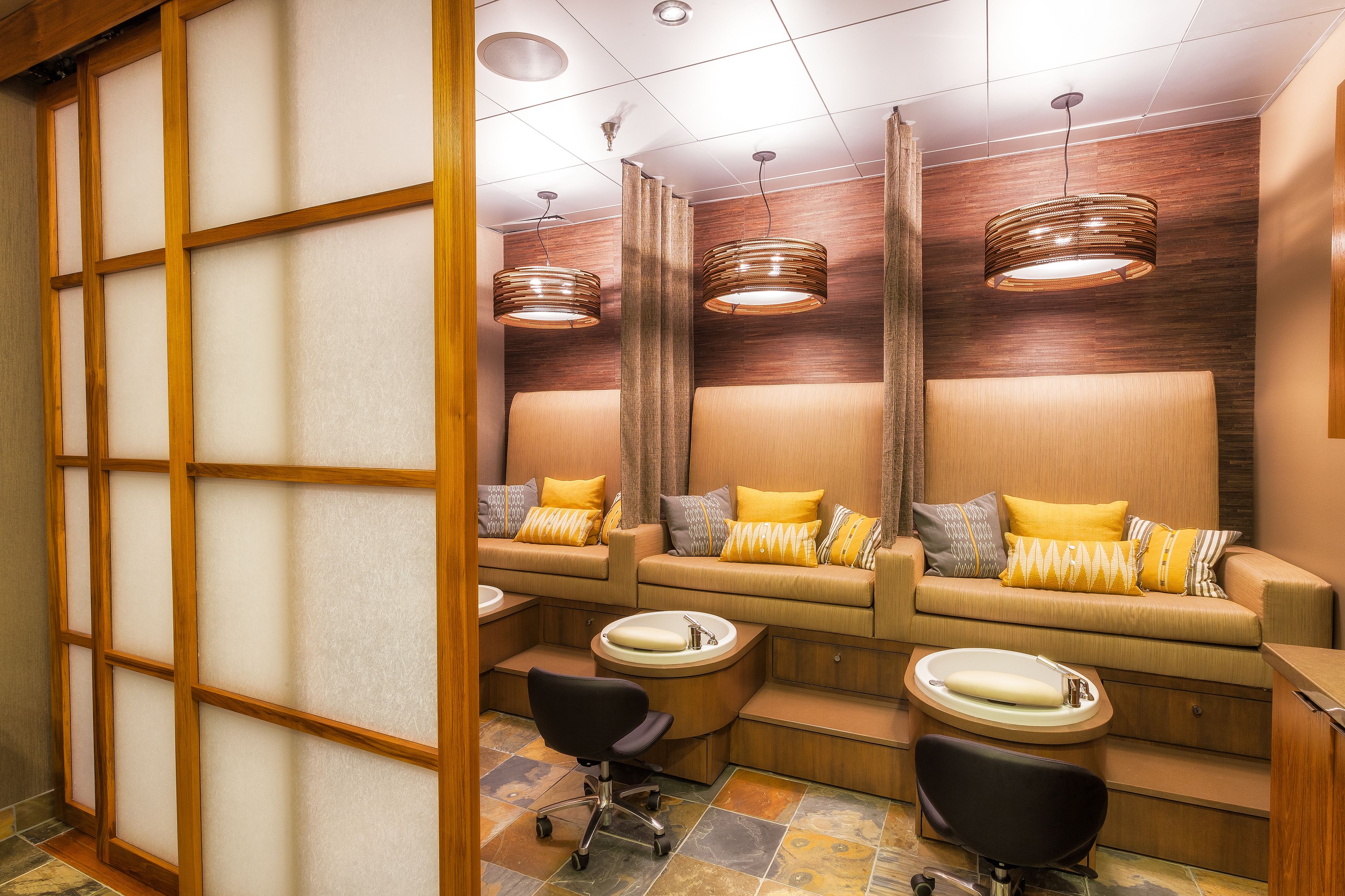 body scrubs, facials, manicures and pedicures, massages