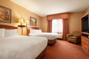 Deluxe suite, 2 queensize bedden, niet-roken | Een bureau, verduisterende gordijnen, een strijkplank/strijkijzer