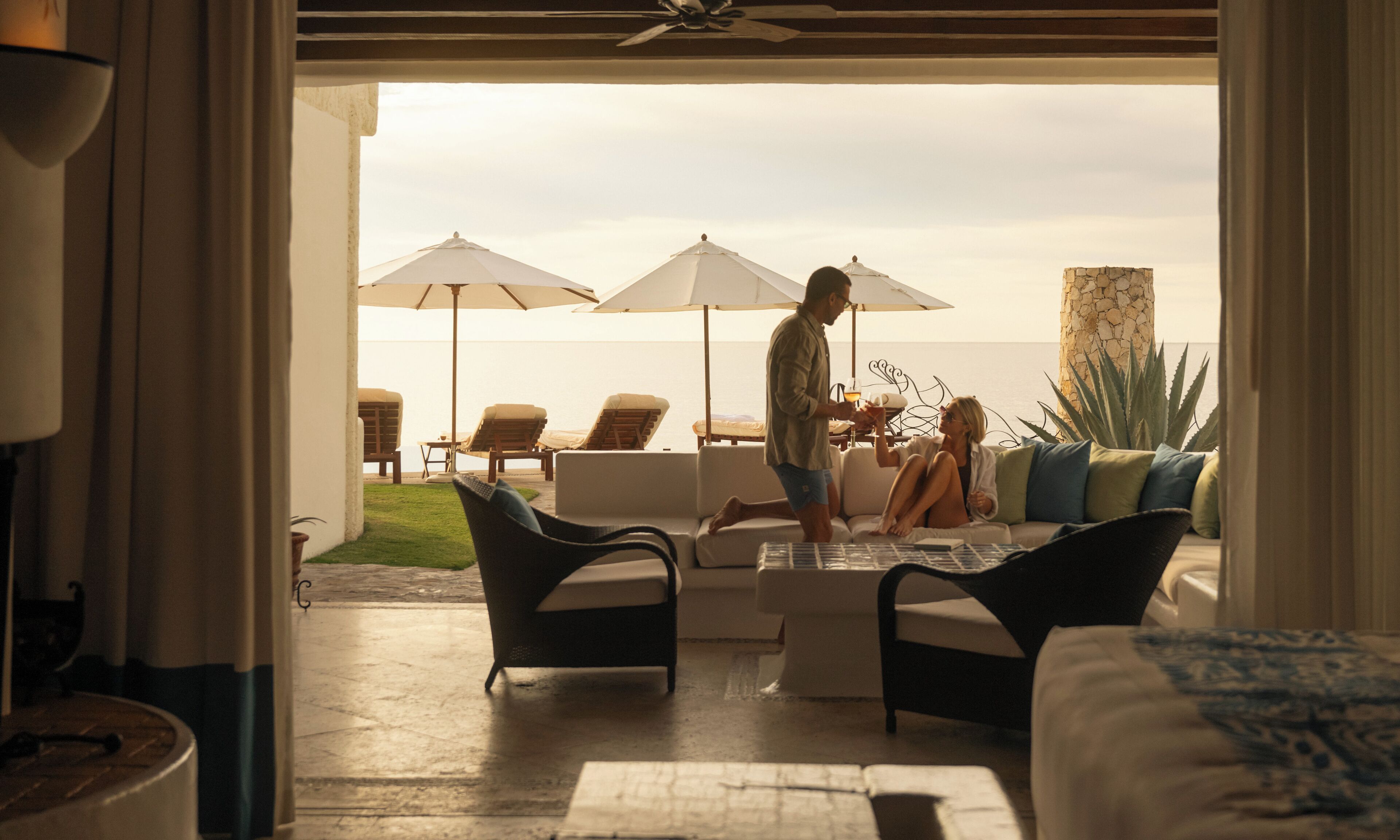 Ocean Front  Double with Two Queen Size Bed Junior Suite | Vista a la playa o el mar