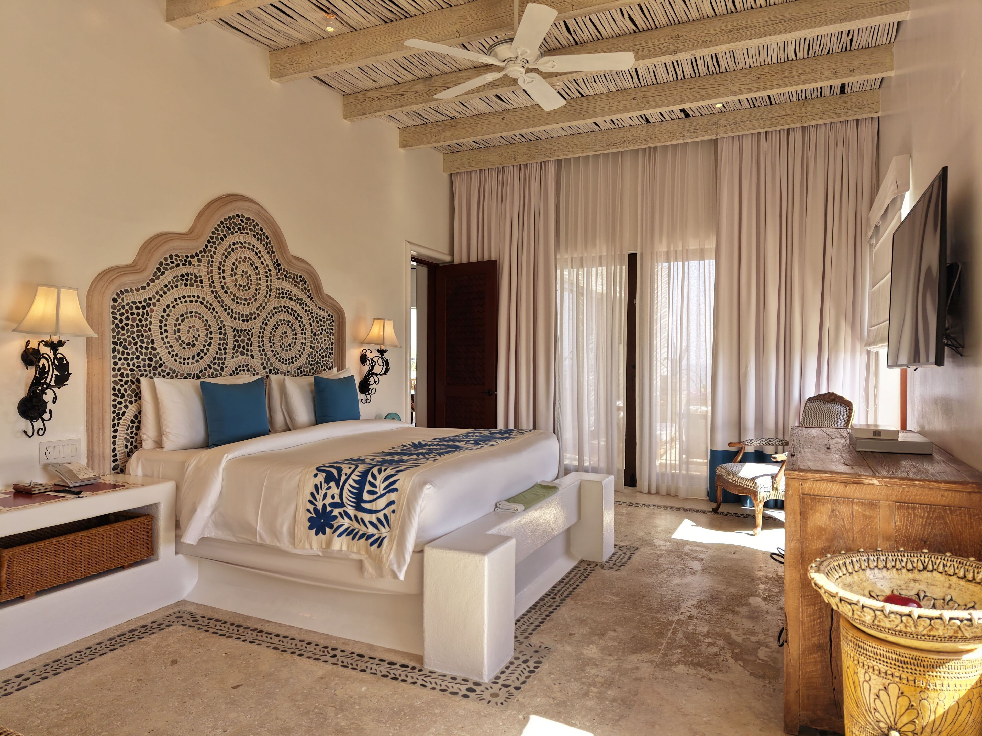Three Bedroom Oceanview Villa | Egyptian cotton sheets, premium bedding, down duvets, pillow-top beds